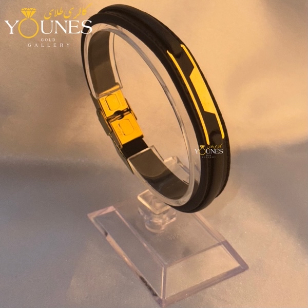 دستبند طلا چرم مردانه L193